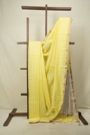 Lemon Yellow Maheshwari Saree - SRLYMS1377