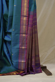Peacock Green Kanjivaram Silk Saree - SRPGKSS996