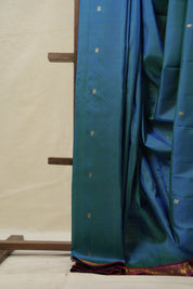 Peacock Green Kanjivaram Silk Saree - SRPGKSS996