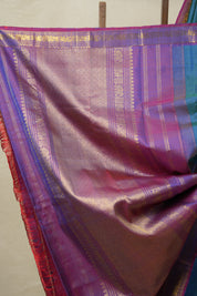 Peacock Green Kanjivaram Silk Saree - SRPGKSS996