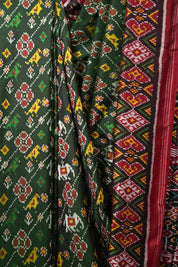 Green Rajkot Patola Silk Saree - Saavari - SSGRPSS12