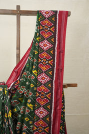 Green Rajkot Patola Silk Saree - Saavari - SSGRPSS12