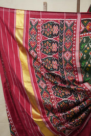 Green Rajkot Patola Silk Saree - Saavari - SSGRPSS12