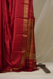 Red Kanjivaram Silk Saree - SRRKSS999