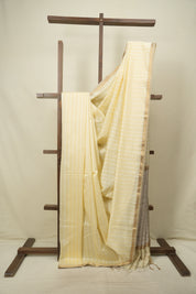 Cream Maheshwari Saree - SRCMS1372