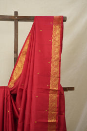 Red Kanjivaram Silk Saree - SRRKSS999