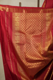 Red Kanjivaram Silk Saree - SRRKSS999