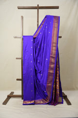 Royal Blue Silk Paithani Saree - SRRBSPS741