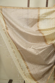 Cream Maheshwari Saree - SRCMS1372