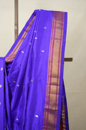 Royal Blue Silk Paithani Saree - SRRBSPS741