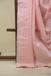 Baby Pink Maheshwari Saree - SRBPMS1374