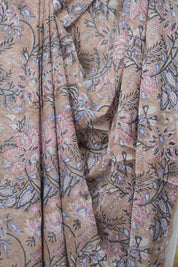 Cream HBP Georgette Saree - SRCHGS56