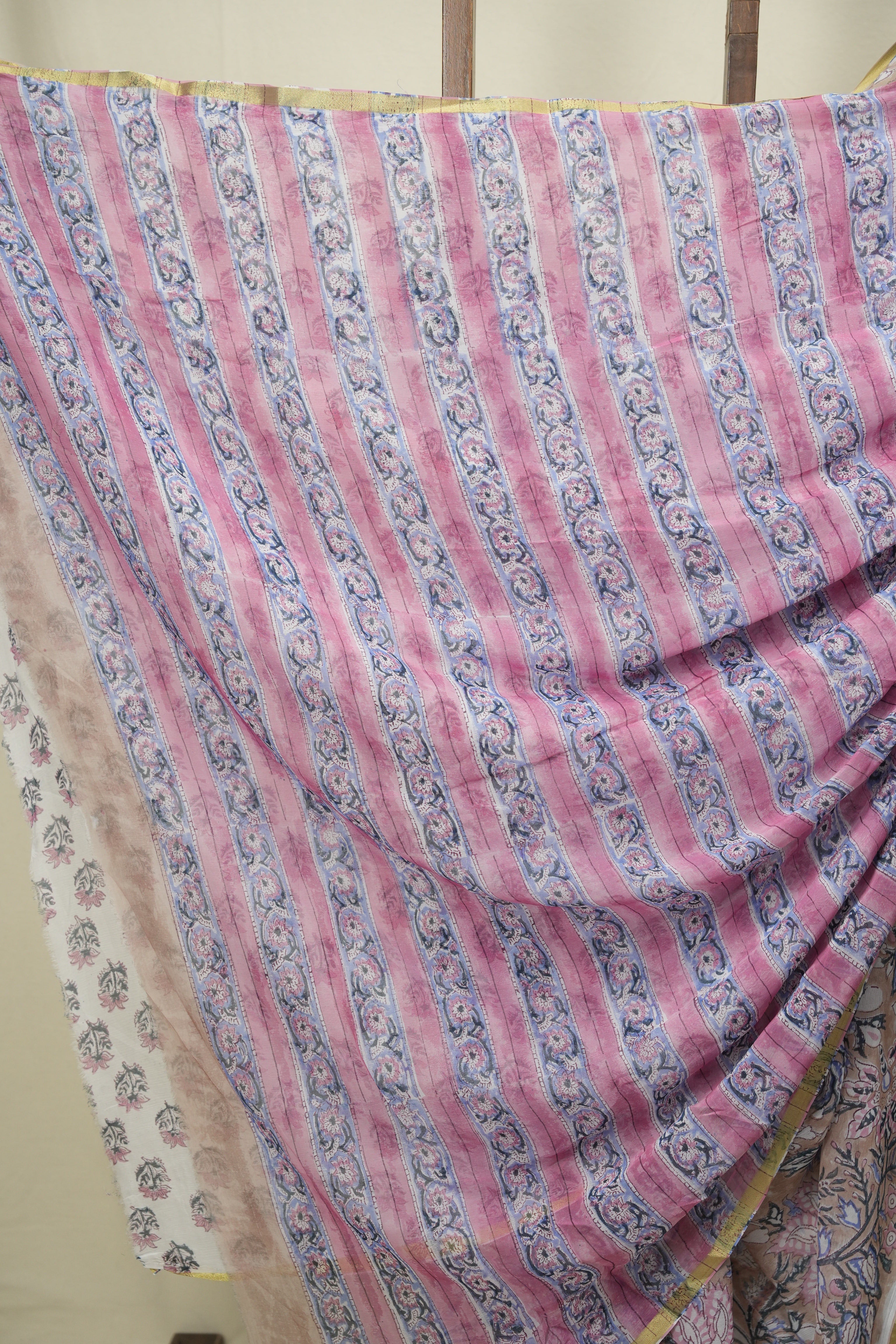 Cream HBP Georgette Saree - SRCHGS56