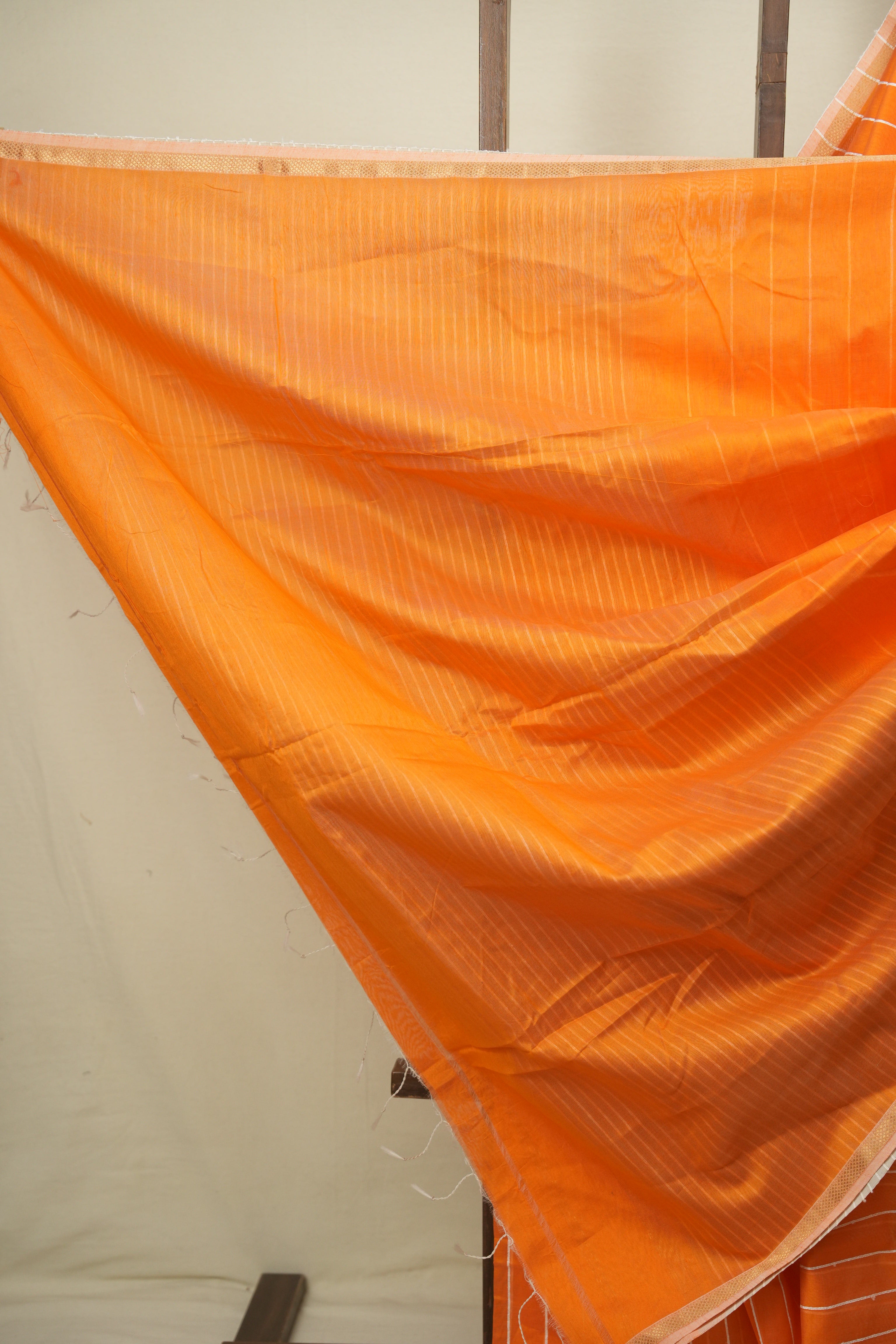 Orange Maheshwari Saree - SROMS1371