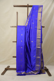 Blue Kanjivaram Silk Saree - SRBKSS1001