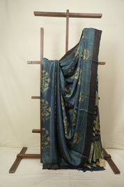 Blue HBP Modal Silk Saree - SRBMSS726