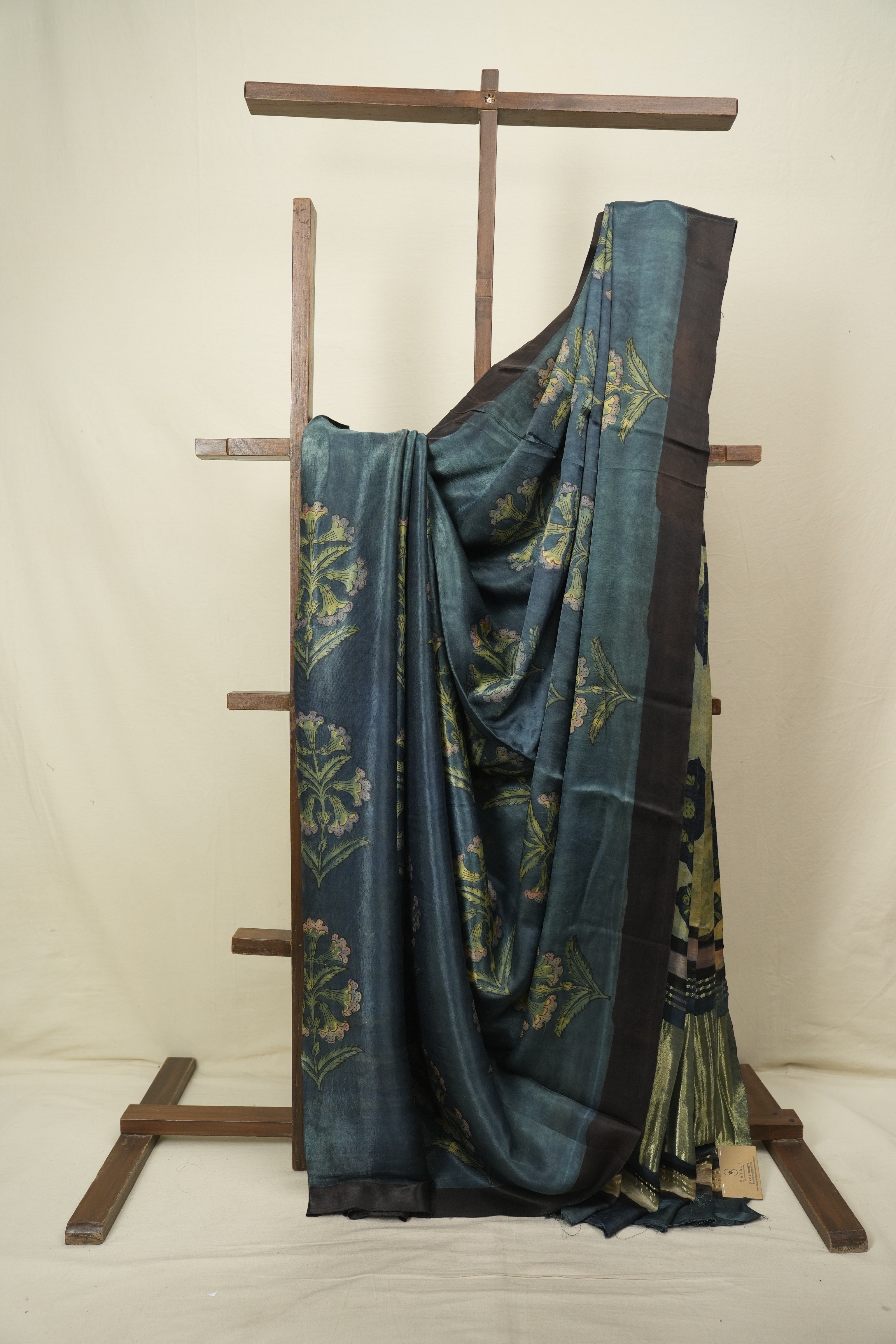 Blue HBP Modal Silk Saree - SRBMSS726
