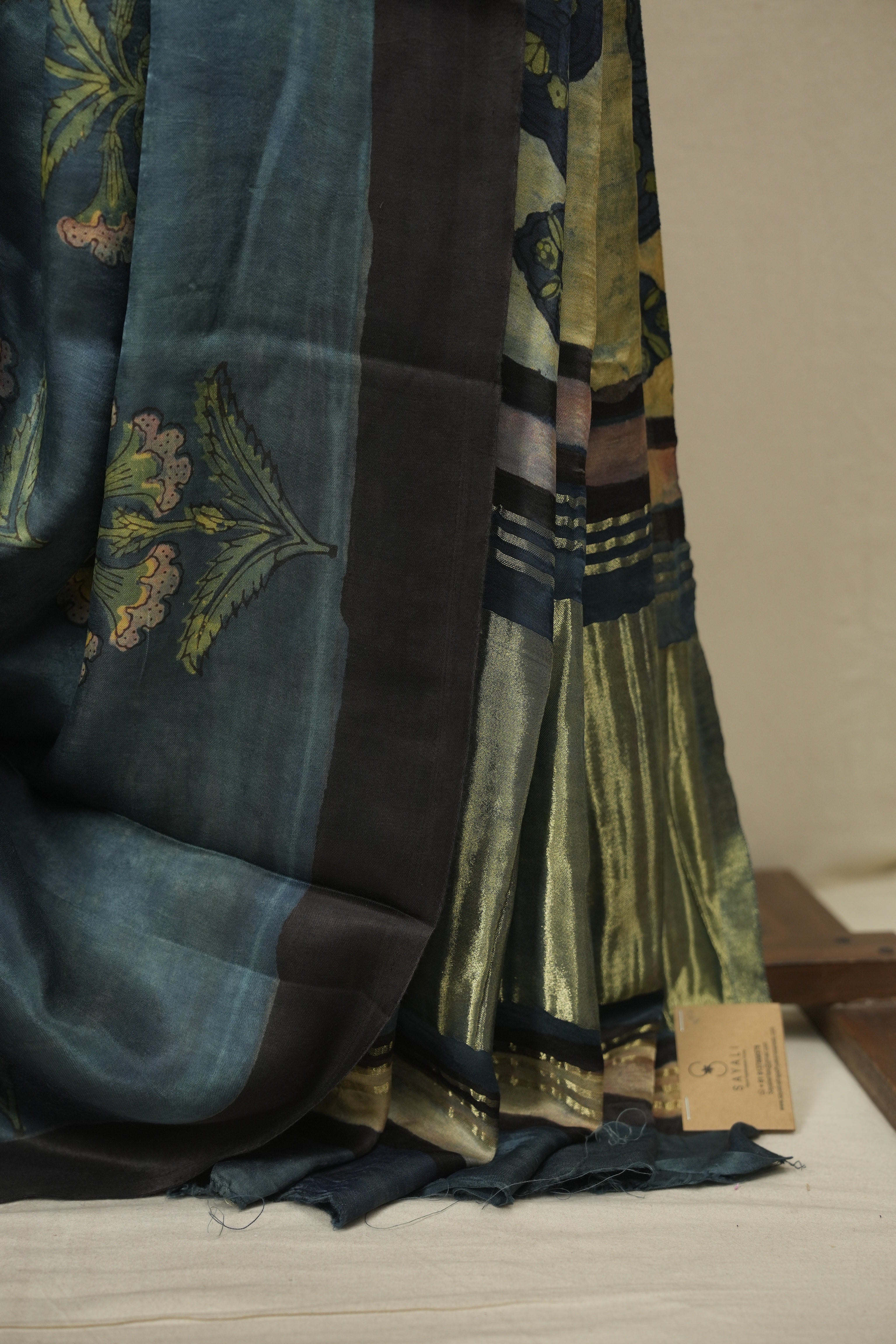 Blue HBP Modal Silk Saree - SRBMSS726