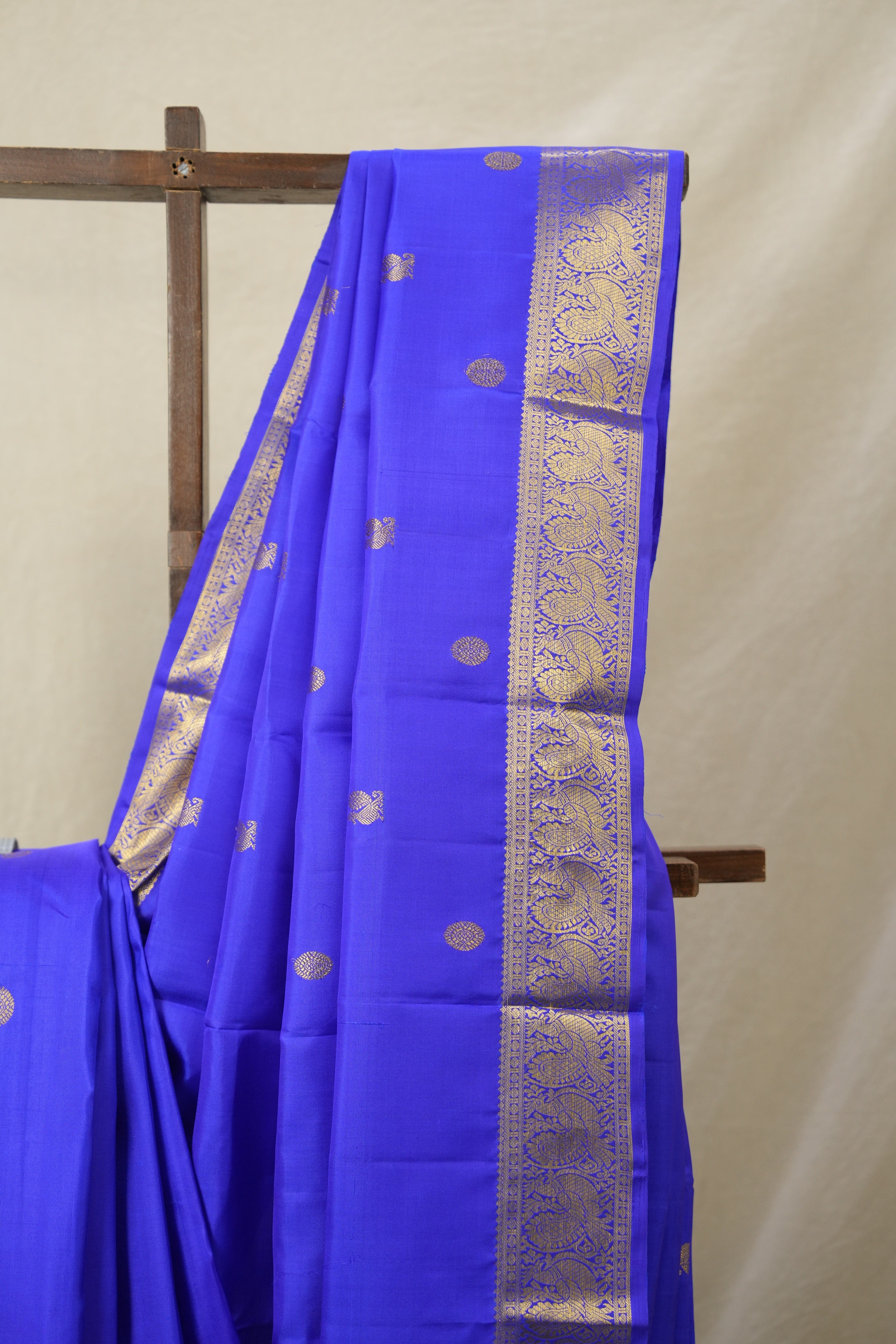 Blue Kanjivaram Silk Saree - SRBKSS1001