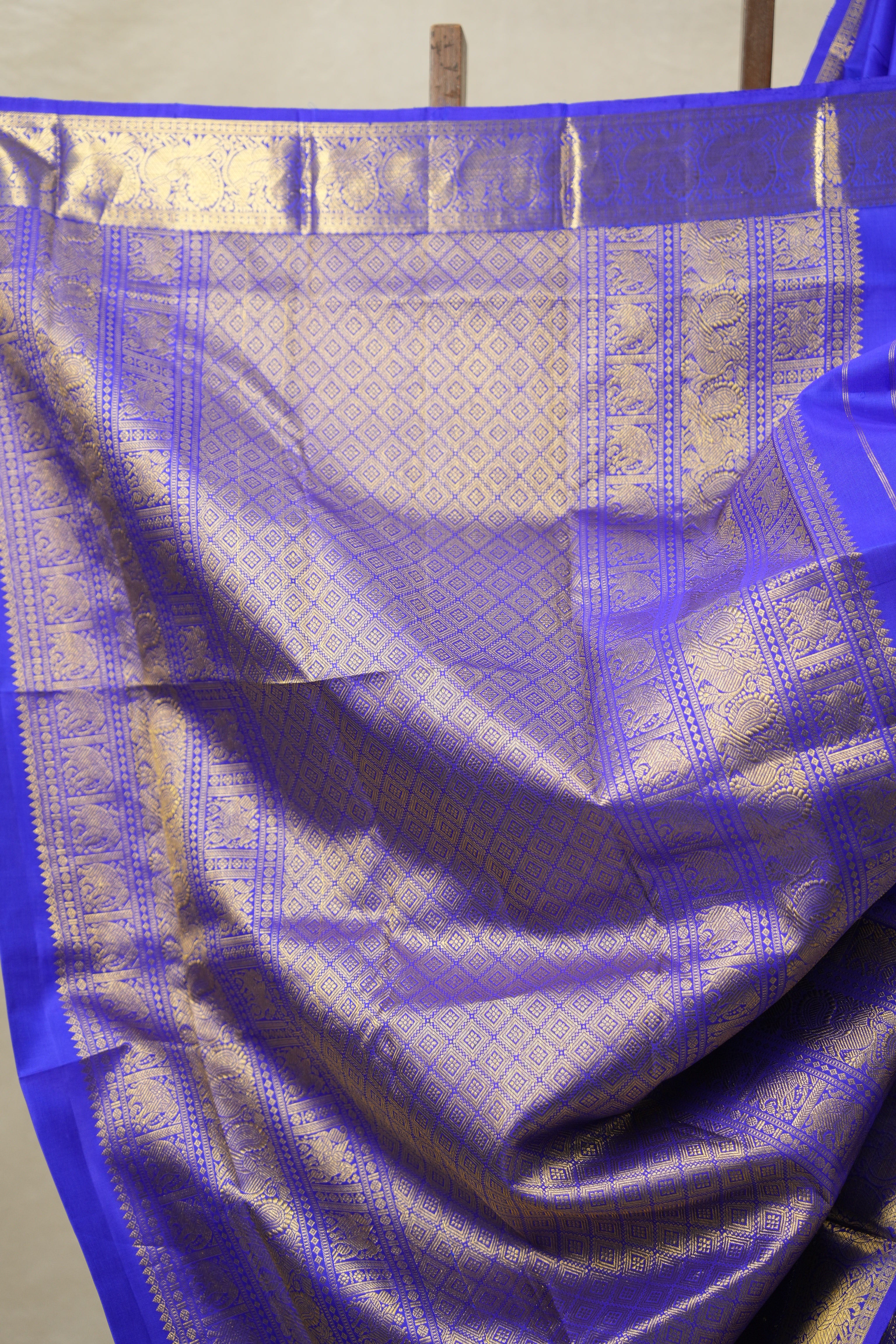 Blue Kanjivaram Silk Saree - SRBKSS1001