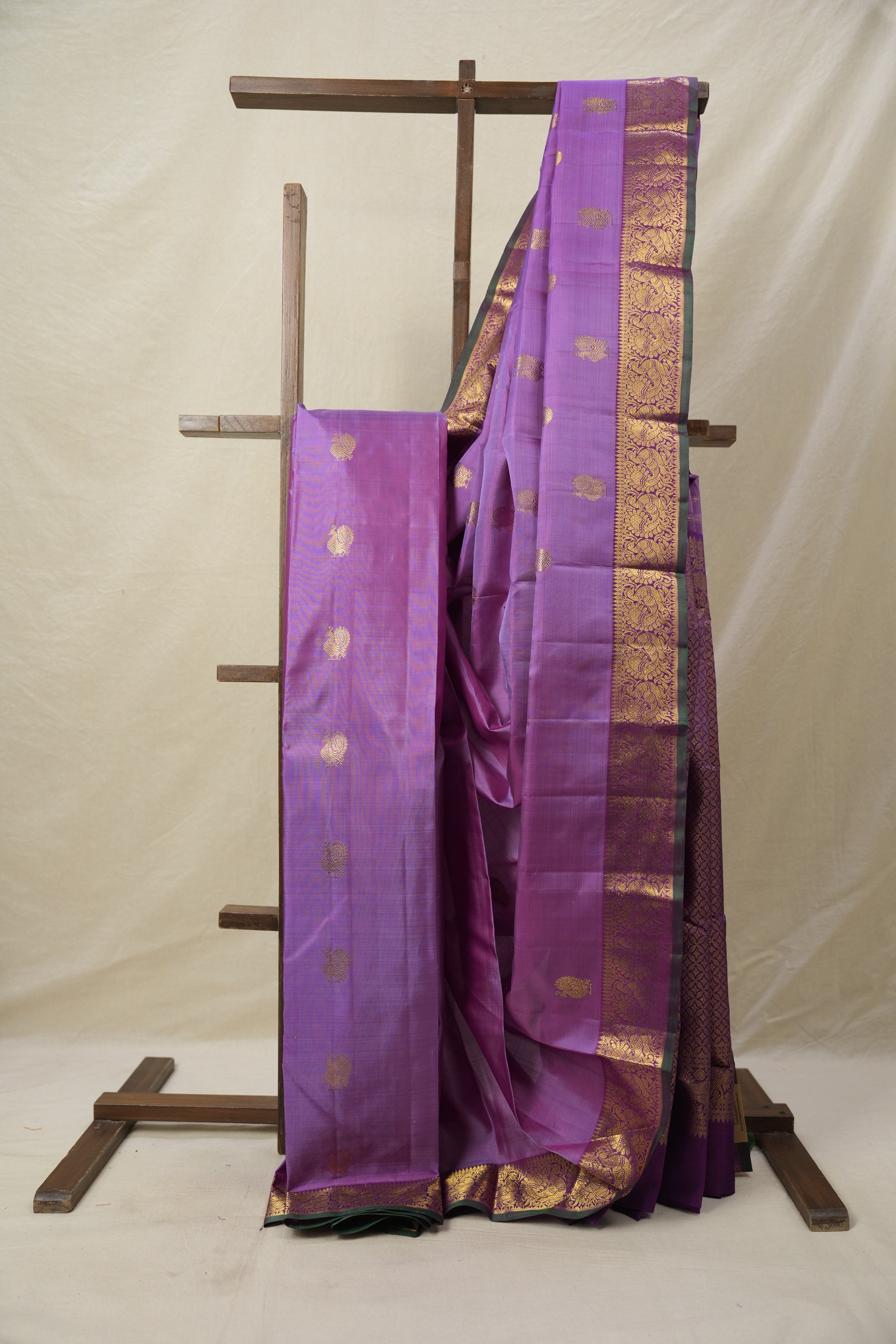 Lavender Kanjivaram Silk Saree - SRLKSS1007