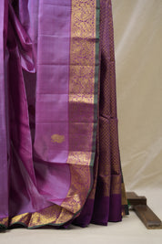Lavender Kanjivaram Silk Saree - SRLKSS1007