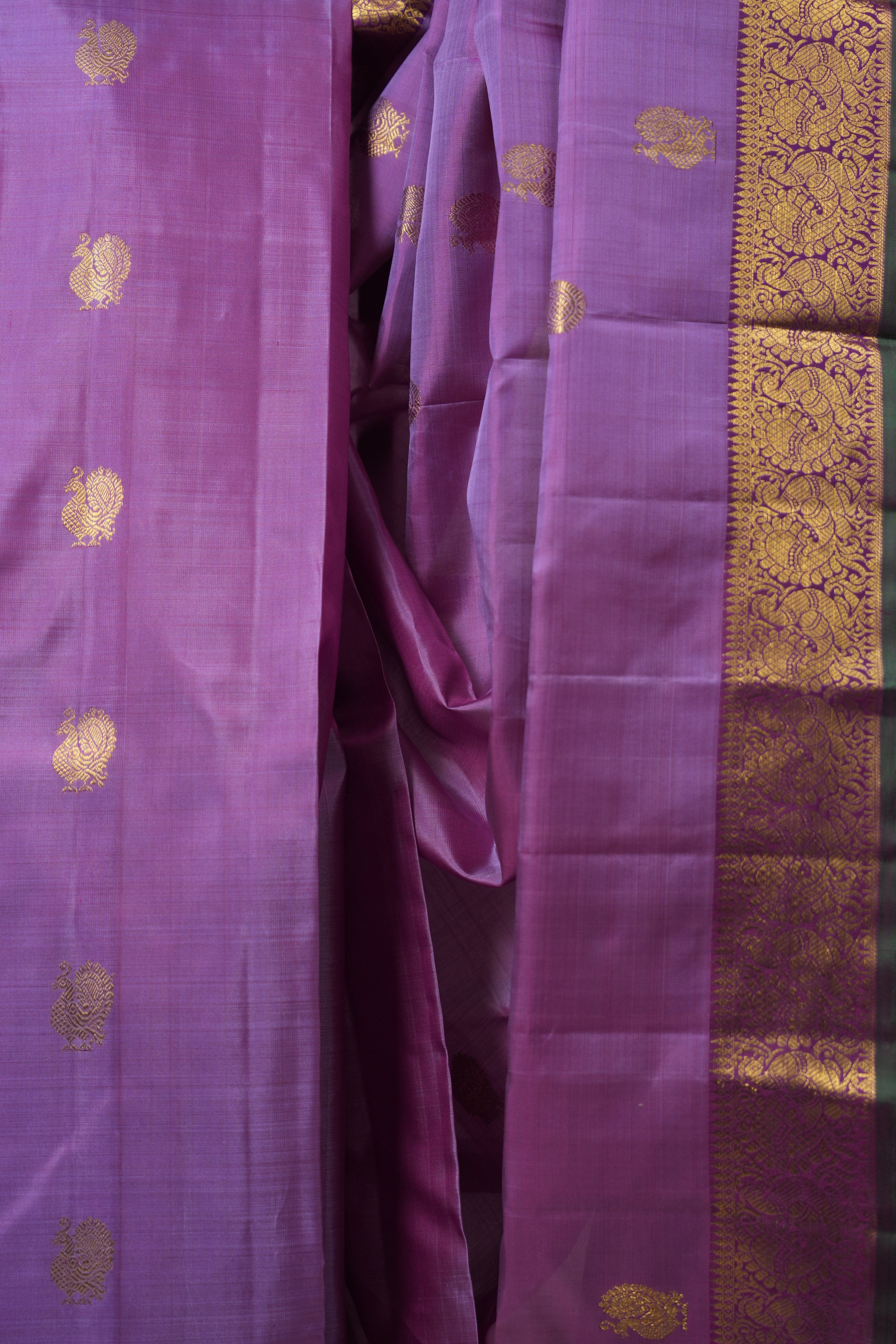 Lavender Kanjivaram Silk Saree - SRLKSS1007