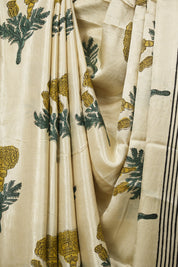Off -White HBP Modal Silk Saree - SROWMSS731