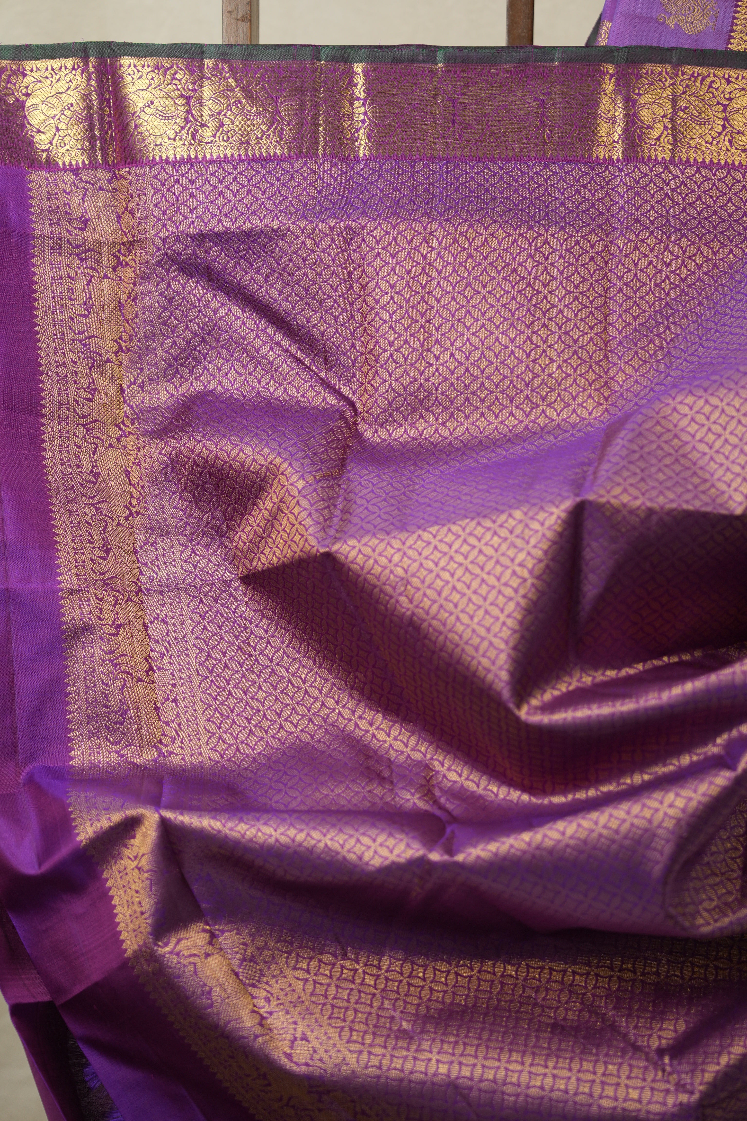 Lavender Kanjivaram Silk Saree - SRLKSS1007