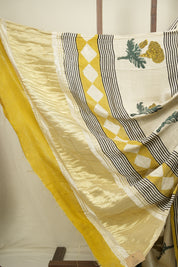 Off -White HBP Modal Silk Saree - SROWMSS731