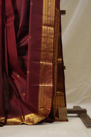 Maroon Kanjivaram Silk Saree - SRMKSS1005