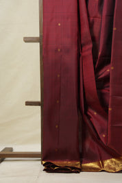 Maroon Kanjivaram Silk Saree - SRMKSS1005