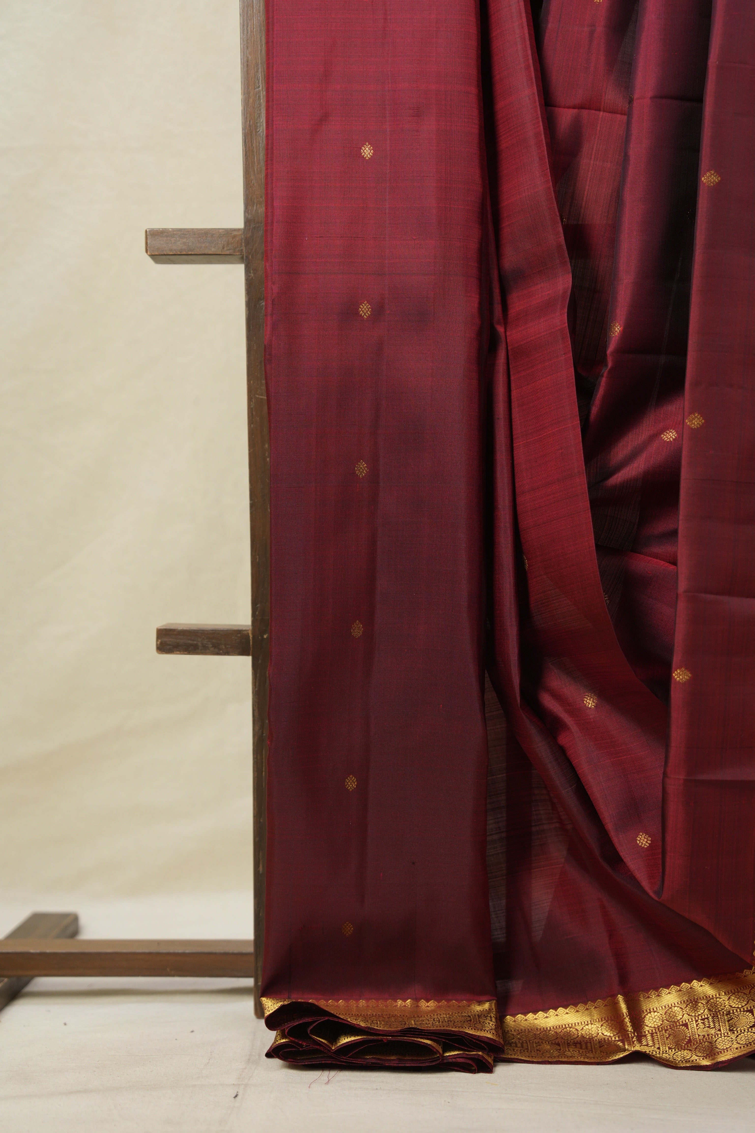 Maroon Kanjivaram Silk Saree - SRMKSS1005