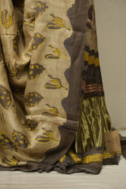 Beige HBP Modal Silk Saree - SRBMSS724