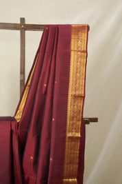 Maroon Kanjivaram Silk Saree - SRMKSS1005