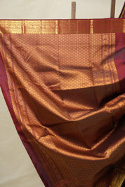 Maroon Kanjivaram Silk Saree - SRMKSS1005