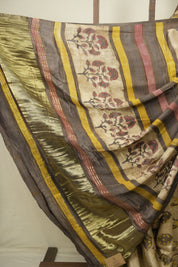 Beige HBP Modal Silk Saree - SRBMSS724