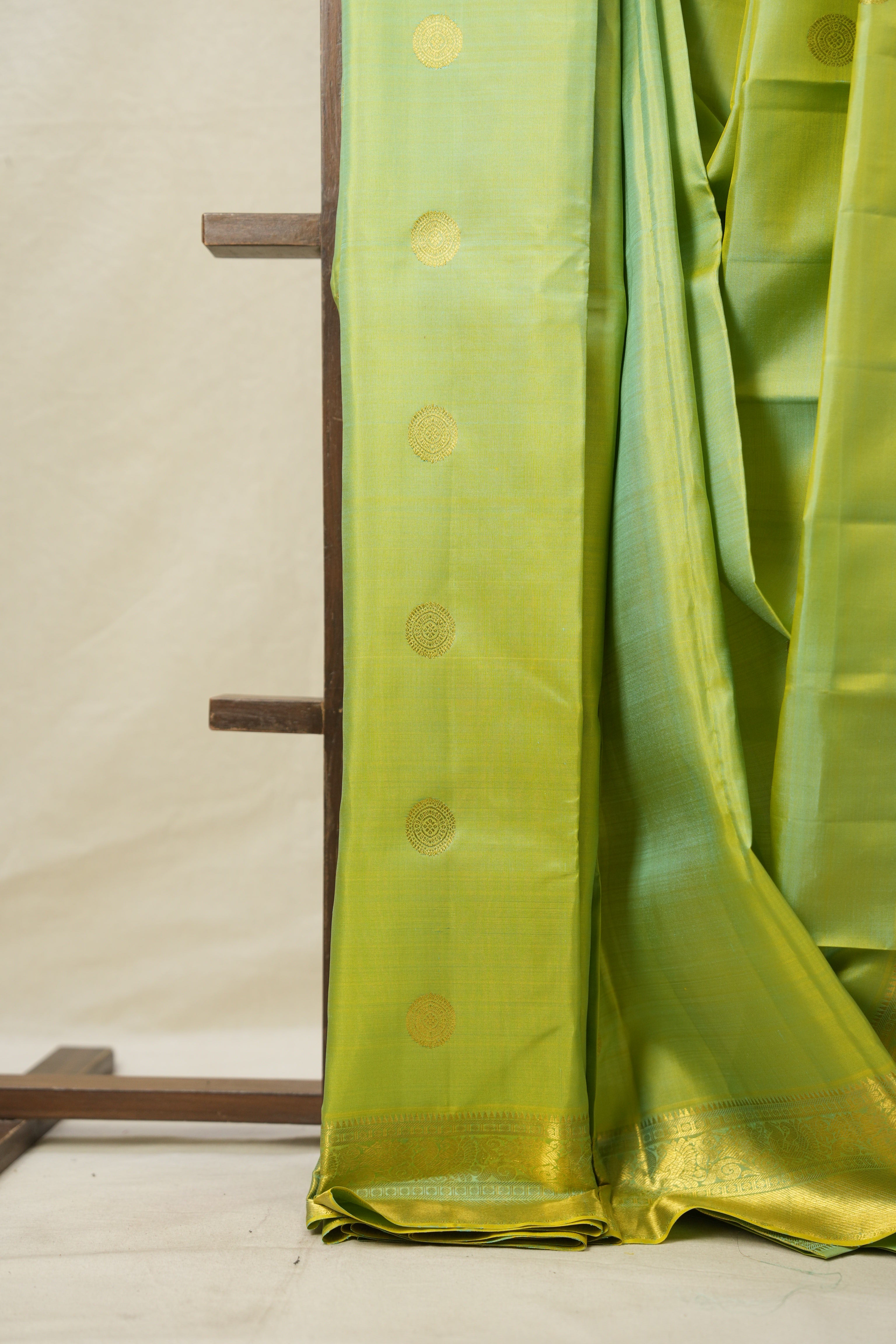 Pista Green Kanjivaram Silk Saree - SRPGKSS1006