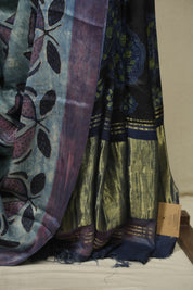 Blue HBP Modal Silk Saree - SRBMSS723
