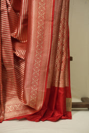 Red Banarasi Silk Saree - SRRBSS925