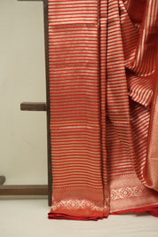 Red Banarasi Silk Saree - SRRBSS925