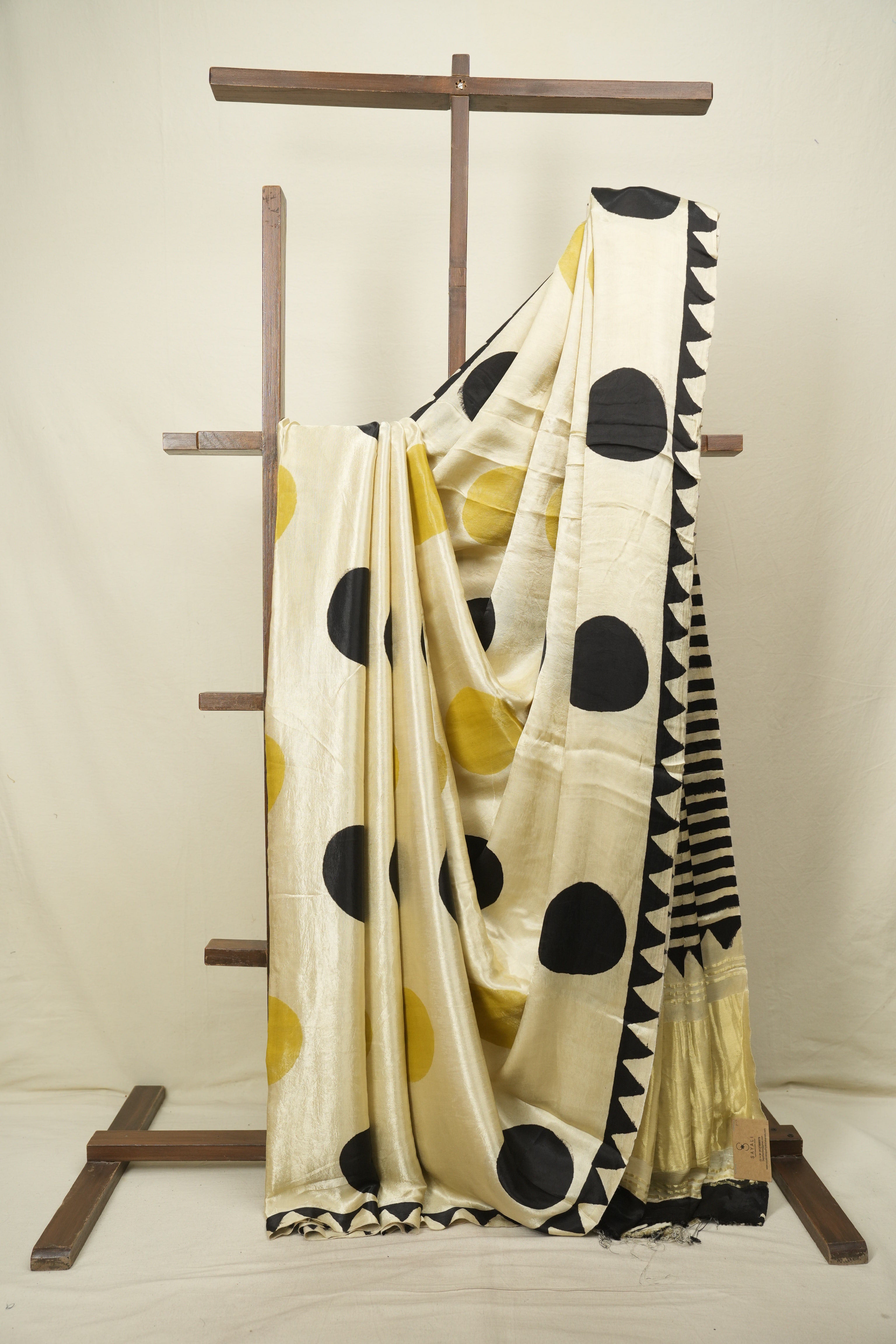 Cream HBP Modal Silk Saree - SRCMSS714