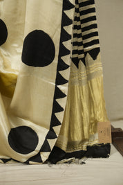 Cream HBP Modal Silk Saree - SRCMSS714