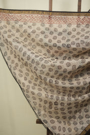 Brown Kota Doria Saree - SRBKDS304