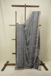 Light Blue Kota Doria Saree - SRLBKDS291