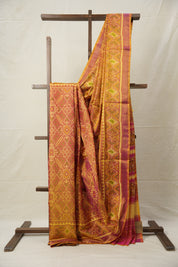 Dual Tone Pink Rajkot Patola Silk Saree - SRDTPRPSS491