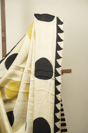 Cream HBP Modal Silk Saree - SRCMSS714