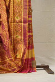Dual Tone Pink Rajkot Patola Silk Saree - SRDTPRPSS491