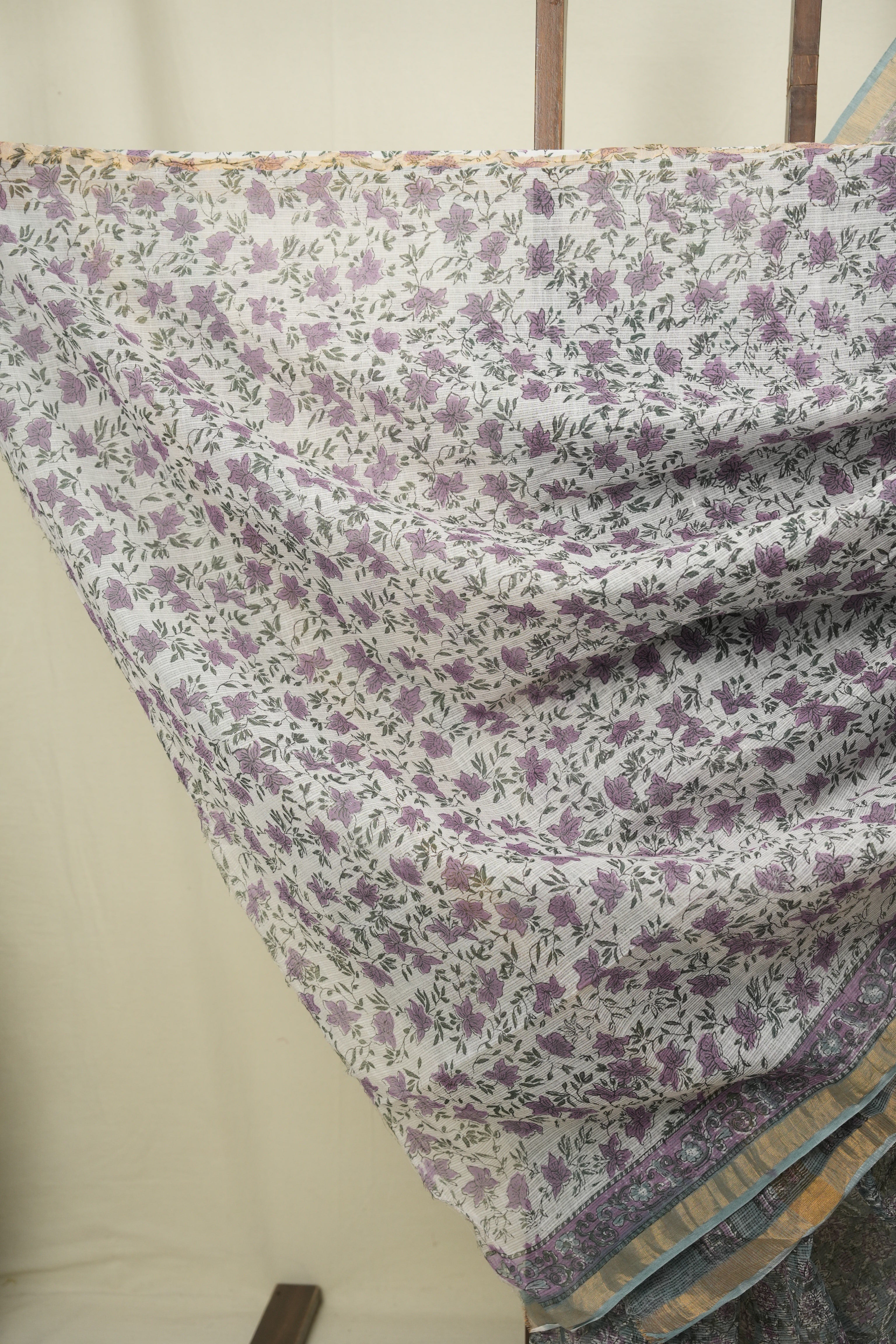 Light Blue Kota Doria Saree - SRLBKDS291