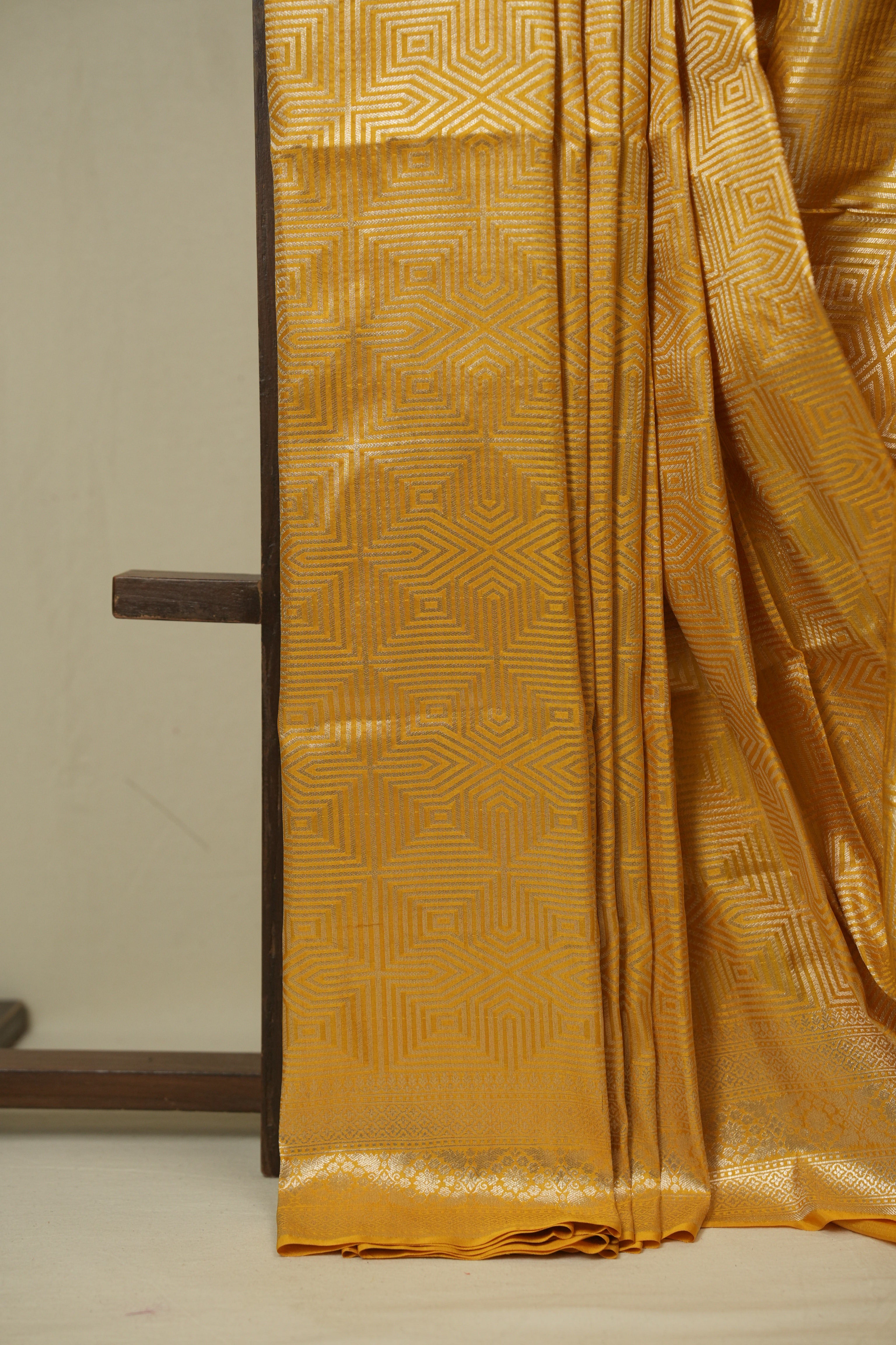Yellow Banarasi Silk Saree - SRYBSS928